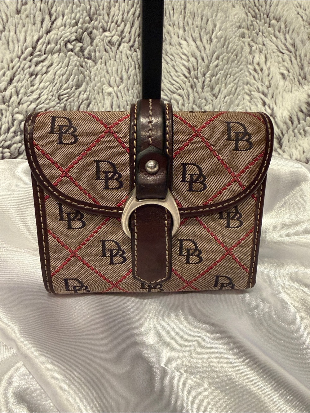 Dooney & Bourke Brown & Red Wallet